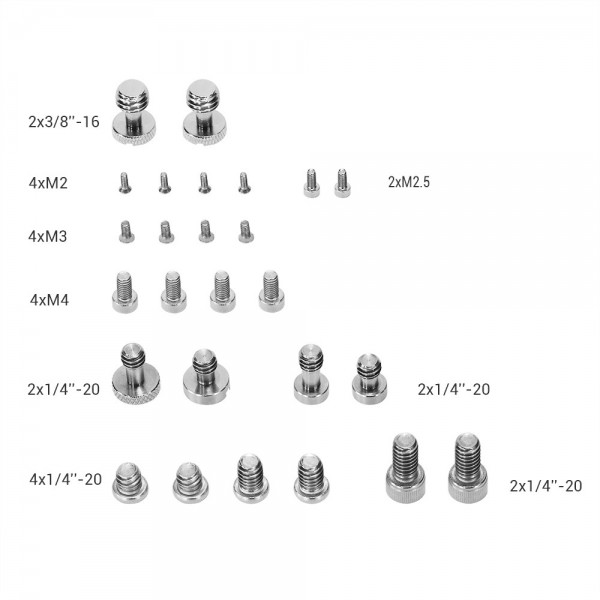 SmallRig Stainless Steel Screw Set for Camera Acce...